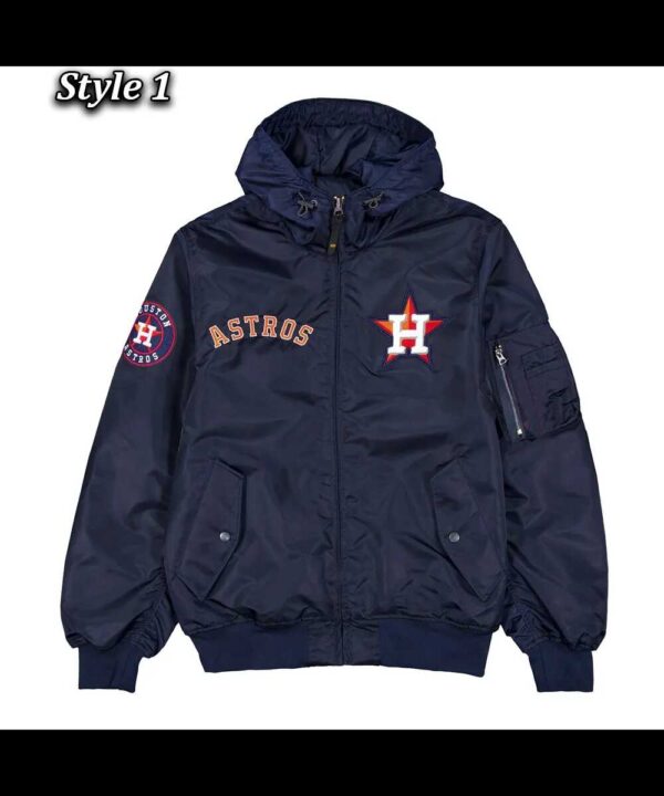 Houston Astros Historic L-2B Hooded Bomber Jacket