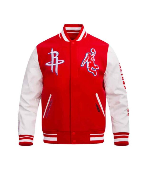 Classic Rib Houston Rockets Varsity Jacket