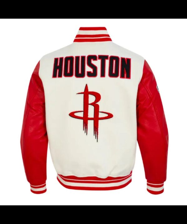 Retro Houston Rockets Classic Rib Varsity Jacket