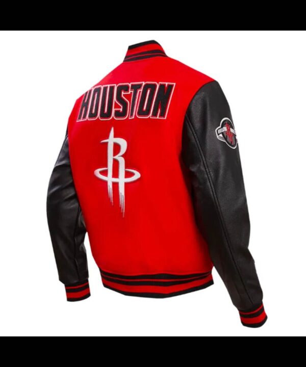 Retro Houston Rockets Classic Rib Varsity Jacket