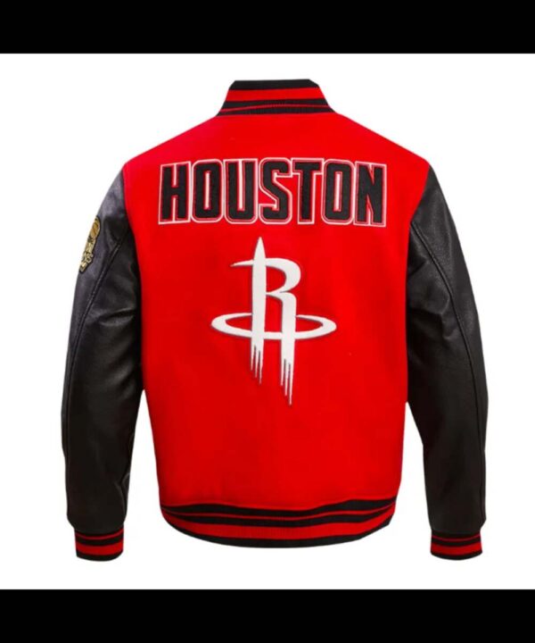 Retro Houston Rockets Classic Rib Varsity Jacket