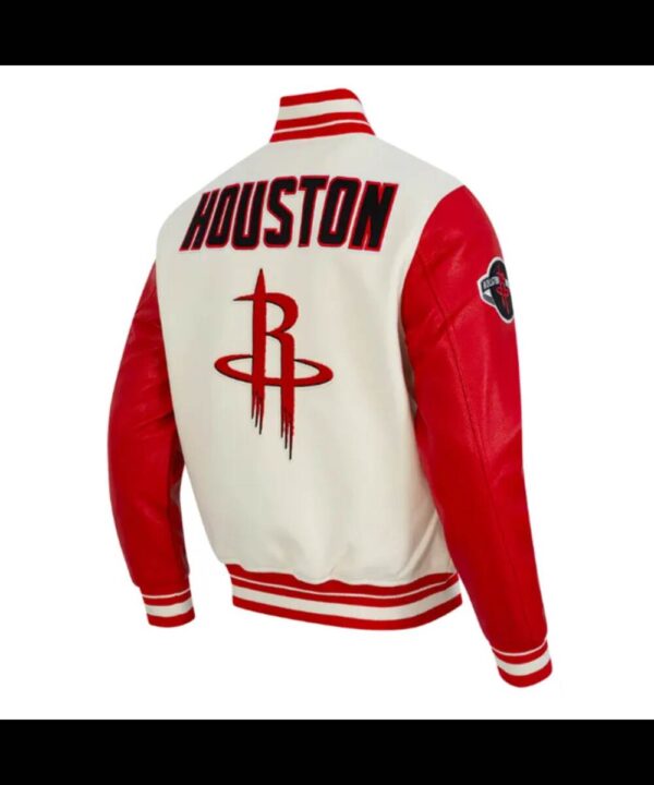 Retro Houston Rockets Classic Rib Varsity Jacket