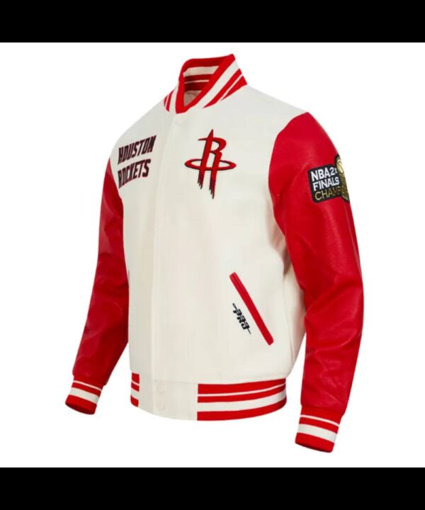 Retro Houston Rockets Classic Rib Varsity Jacket