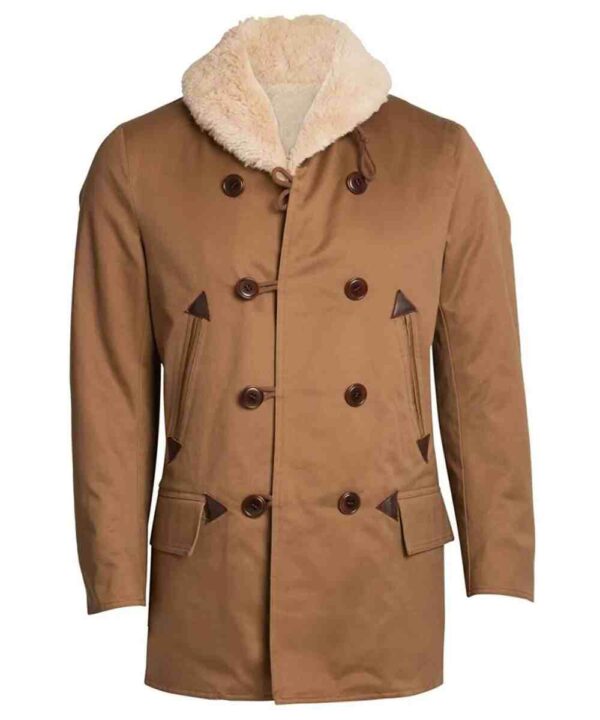 Jett Rink Giant Shearling Cotton Peacoat