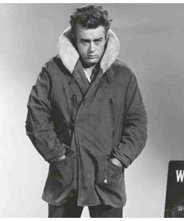Jett Rink Giant Shearling Cotton Peacoat