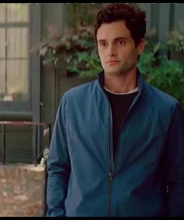 You Joe Goldberg Blue Cotton Jacket