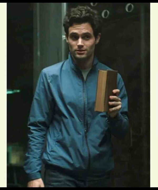 You Joe Goldberg Blue Cotton Jacket
