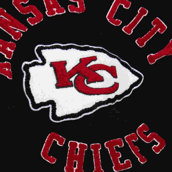 Kansas City Chiefs Blackout Vintage Logo Varsity Jacket