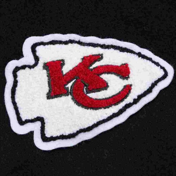 Kansas City Chiefs Blackout Vintage Logo Varsity Jacket