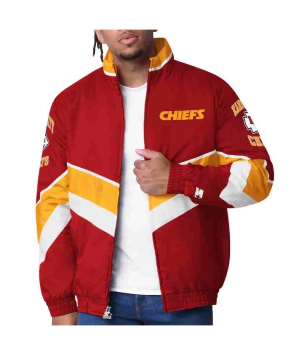 Kansas City Chiefs Captain Red Varsity Satin Jacket
