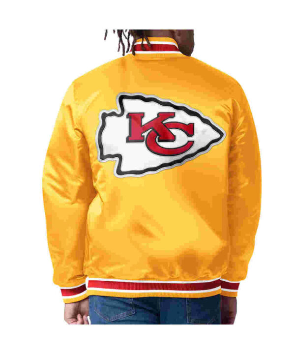 Kansas City Chiefs Closer Red/Gold Satin Jacket