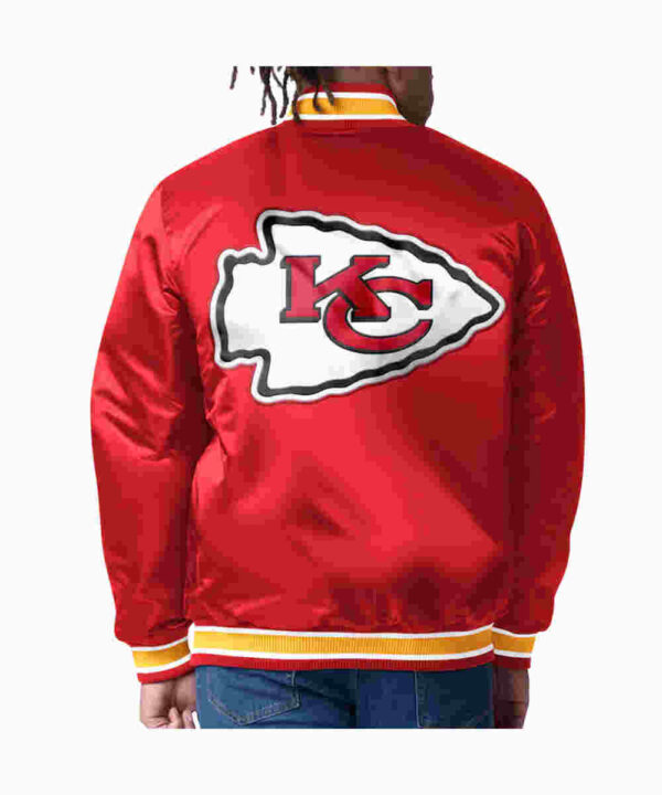 Kansas City Chiefs Closer Red/Gold Satin Jacket