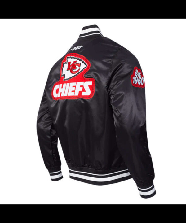 Kansas City Chiefs Diy Pick Stitch Classic Rib Satin Jacket