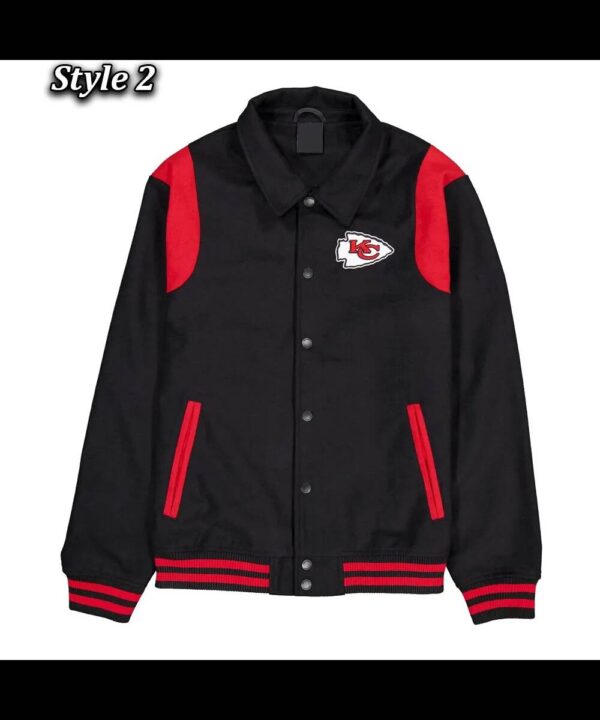 Kansas City Chiefs Sport Night Teddy Varsity Jacket