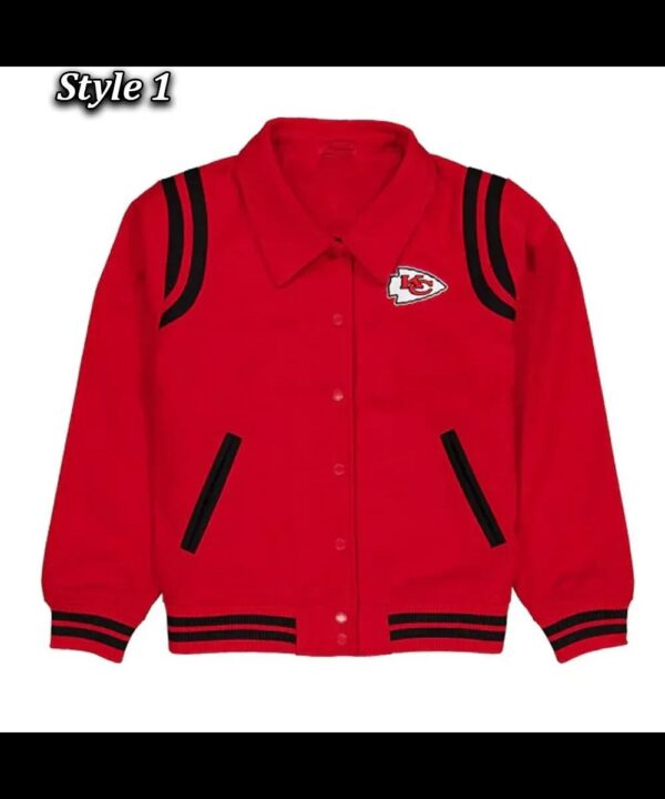 Kansas City Chiefs Sport Night Teddy Varsity Jacket