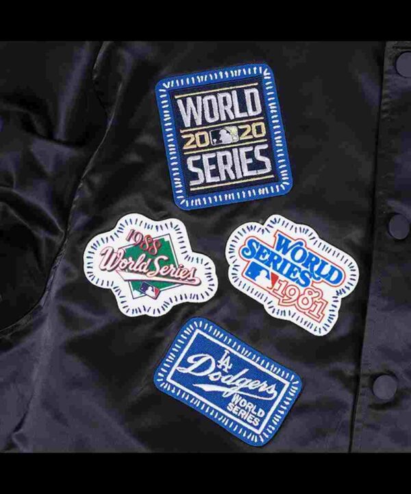 LA Dodgers Diy Pick Stitch Classic Rib Satin Jacket