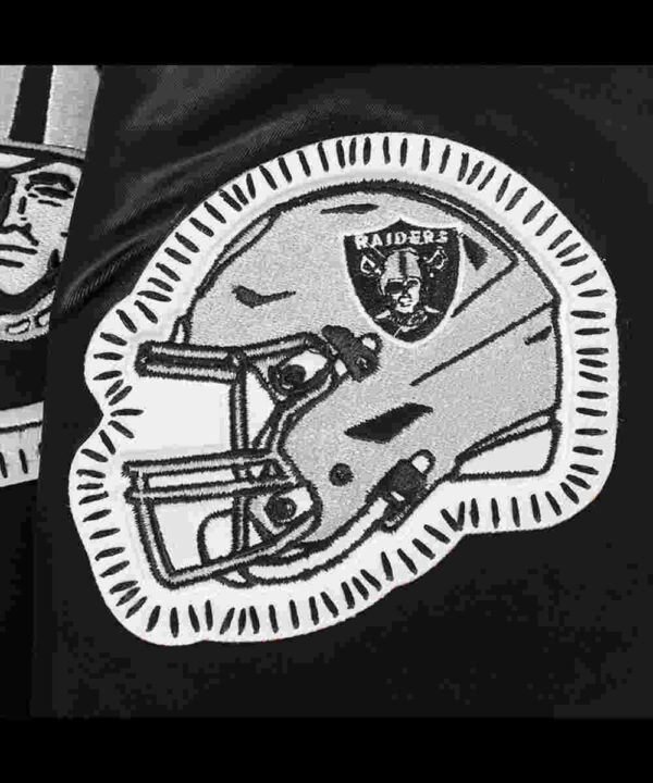 Las Vegas Raiders Diy Pick Stitch Classic Rib Satin Jacket