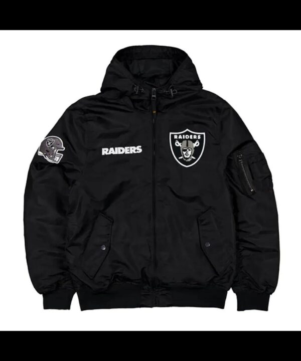 Las Vegas Raiders Historic L-2B Hooded Bomber Jacket