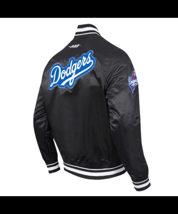 LA Dodgers Diy Pick Stitch Classic Rib Satin Jacket