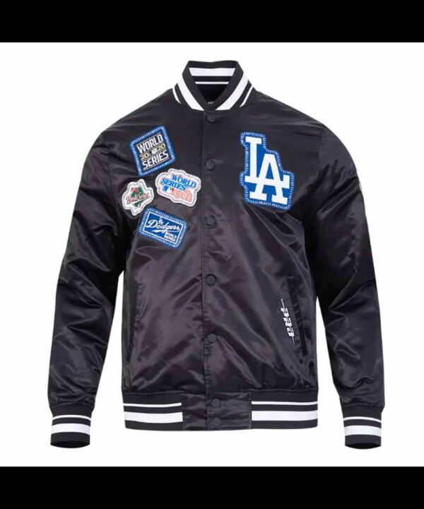 LA Dodgers Diy Pick Stitch Classic Rib Satin Jacket