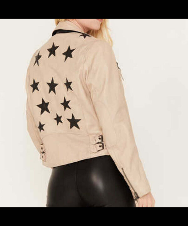 Women’s Christy Scatter Star Leather Jacket