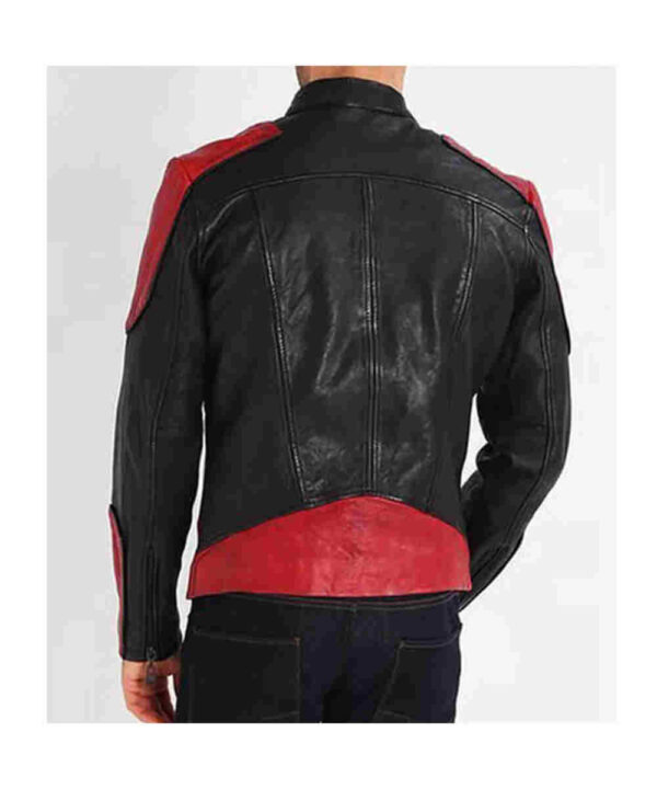 Men’s Red and Black New Fashion Biker Jacket