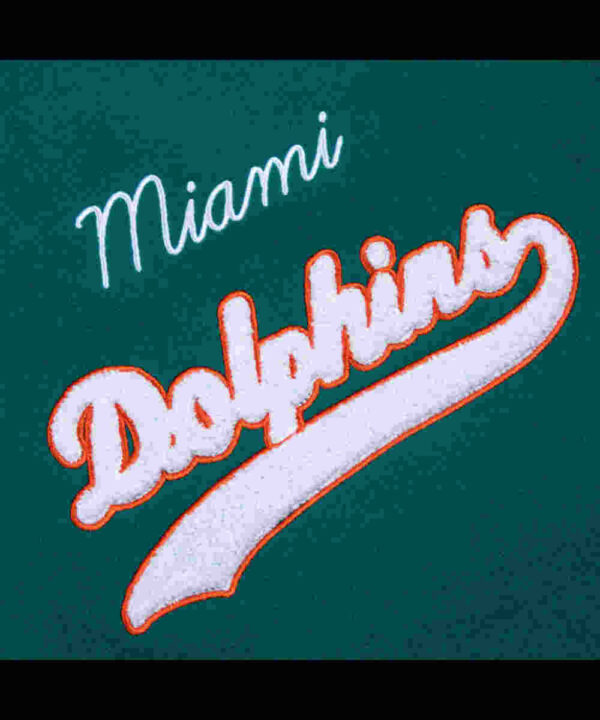 Miami Dolphins Sunshine State Aqua Letterman Jacket