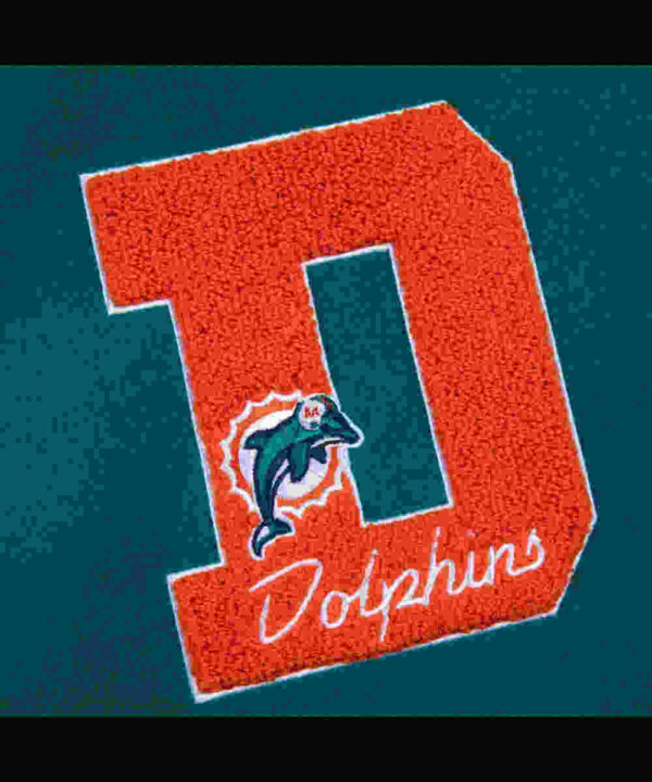 Miami Dolphins Sunshine State Aqua Letterman Jacket