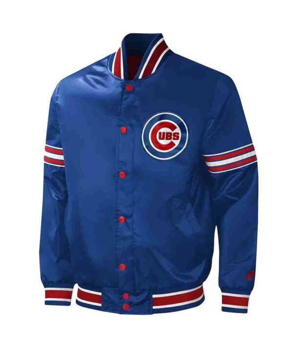 Chicago Cubs Midfield Varsity Royal Satin Jacket