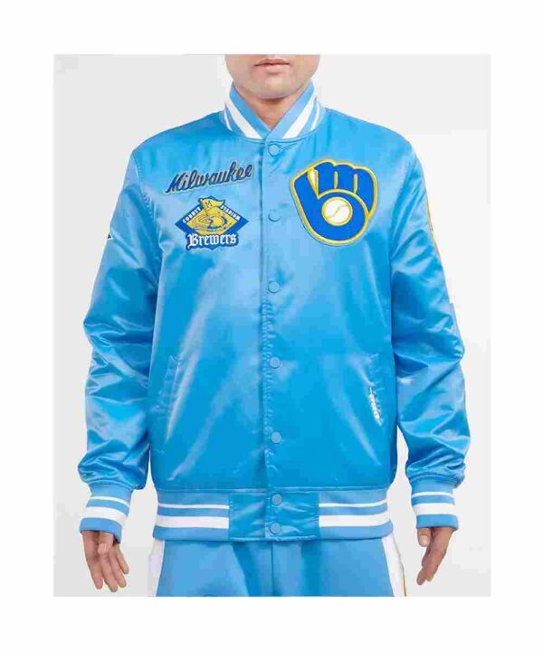 Milwaukee Brewers Retro Classic Rib Jacket