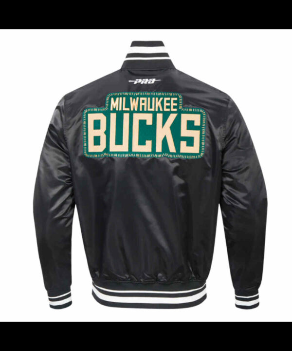 Milwaukee Bucks Diy Pick Stitch Classic Rib Satin Jacket