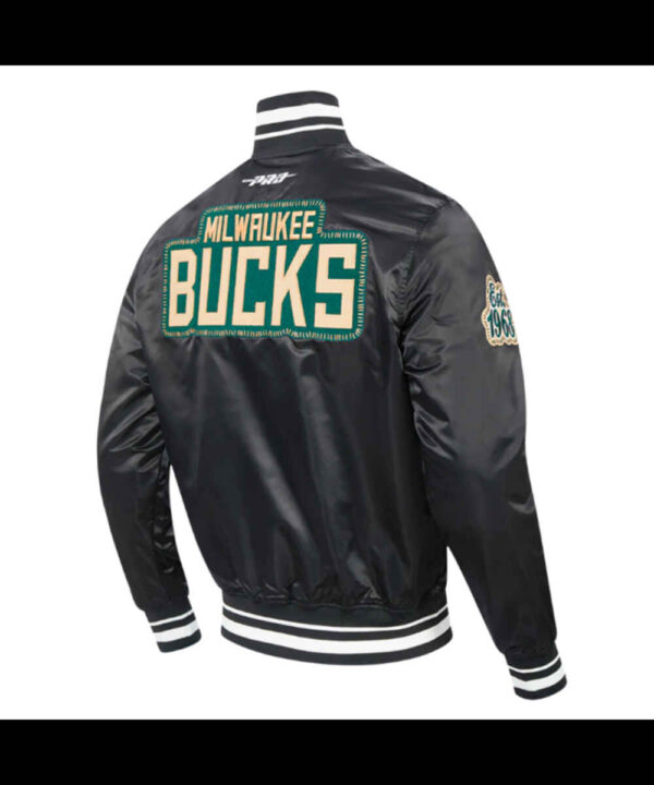 Milwaukee Bucks Diy Pick Stitch Classic Rib Satin Jacket