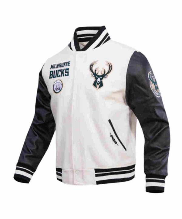 Retro Milwaukee Bucks Classic Rib Varsity Jacket