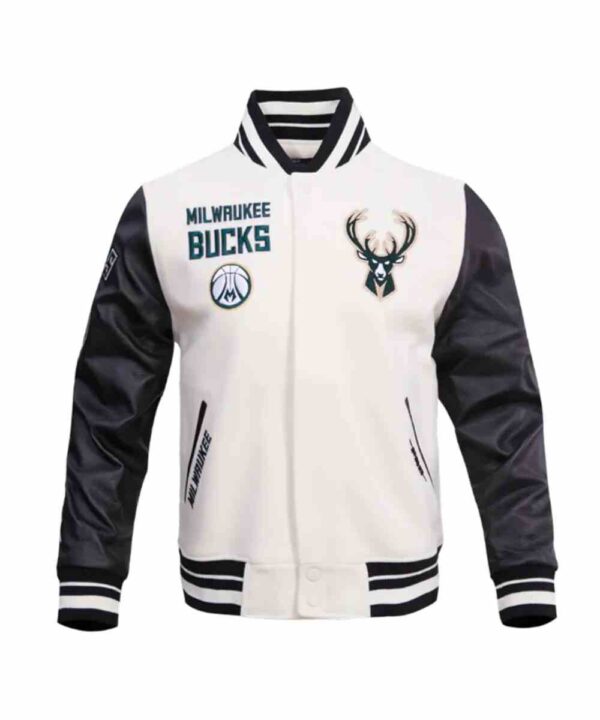 Retro Milwaukee Bucks Classic Rib Varsity Jacket