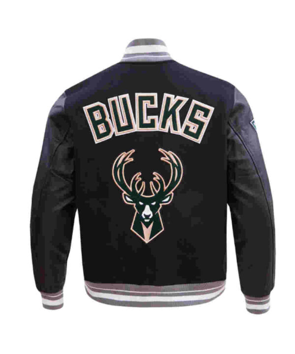 Retro Milwaukee Bucks Classic Rib Varsity Jacket