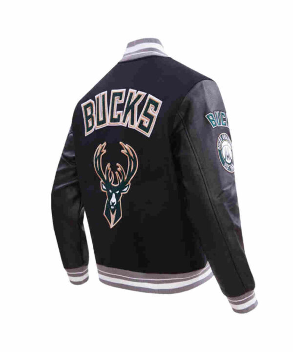 Retro Milwaukee Bucks Classic Rib Varsity Jacket