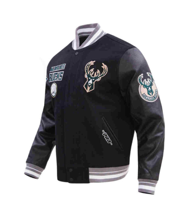 Retro Milwaukee Bucks Classic Rib Varsity Jacket