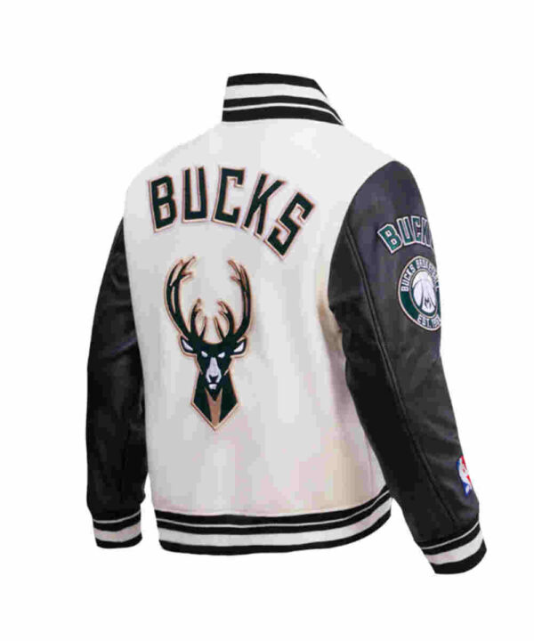 Retro Milwaukee Bucks Classic Rib Varsity Jacket
