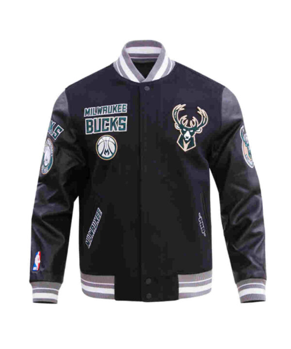 Retro Milwaukee Bucks Classic Rib Varsity Jacket