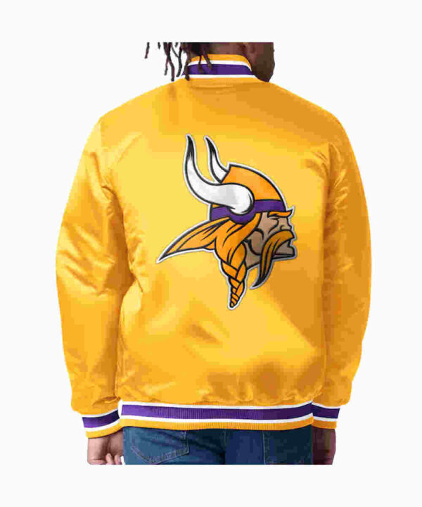 Minnesota Vikings Closer Purple/Gold Satin Jacket