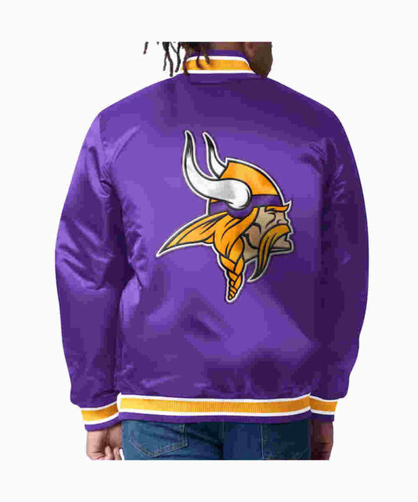 Minnesota Vikings Closer Purple/Gold Satin Jacket
