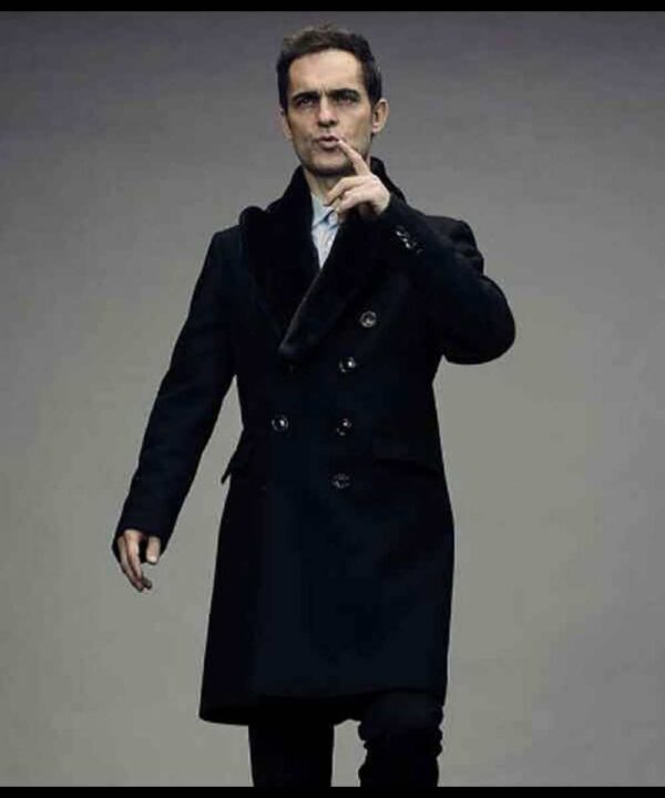 Pedro Alonso Money Heist Season 05 Black Wool Coat
