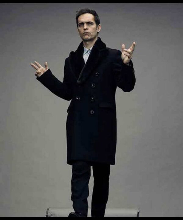 Pedro Alonso Money Heist Season 05 Black Wool Coat