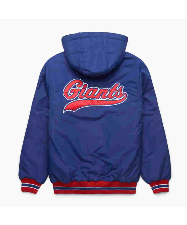 New York Giants Blue Hooded Jacket