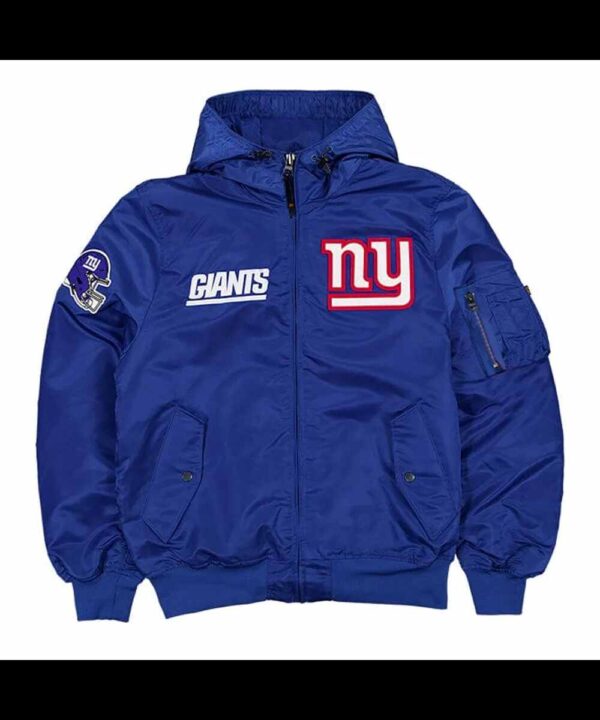 NY Giants Historic L-2B Hooded Bomber Jacket
