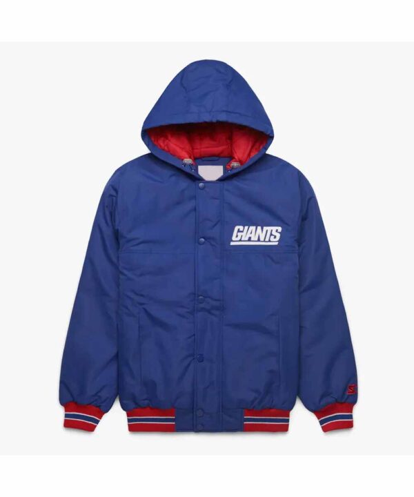 New York Giants Blue Hooded Jacket