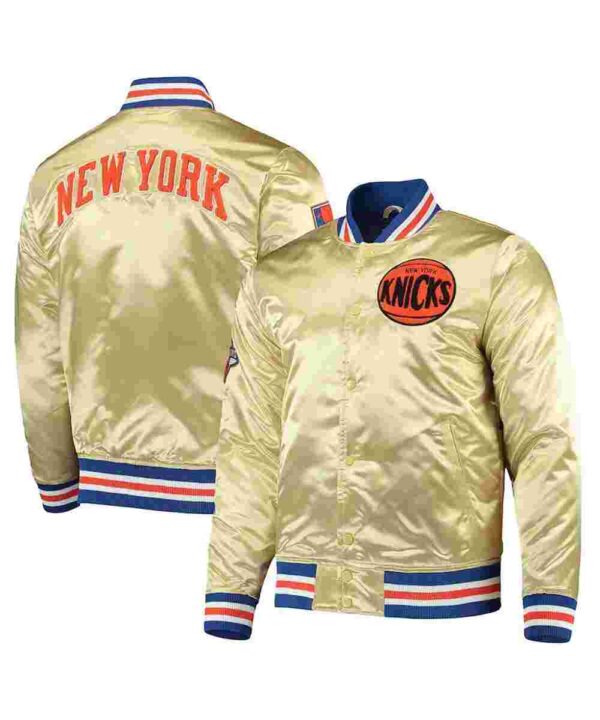 NY Knicks 1970 Champions 50th Anniversary Gold Jacket