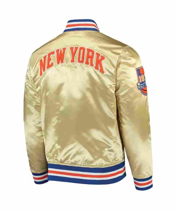 NY Knicks 1970 Champions 50th Anniversary Gold Jacket