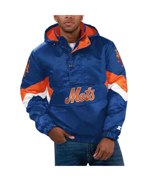 Force Play II New York Mets Hoodie Half-Zip Jacket