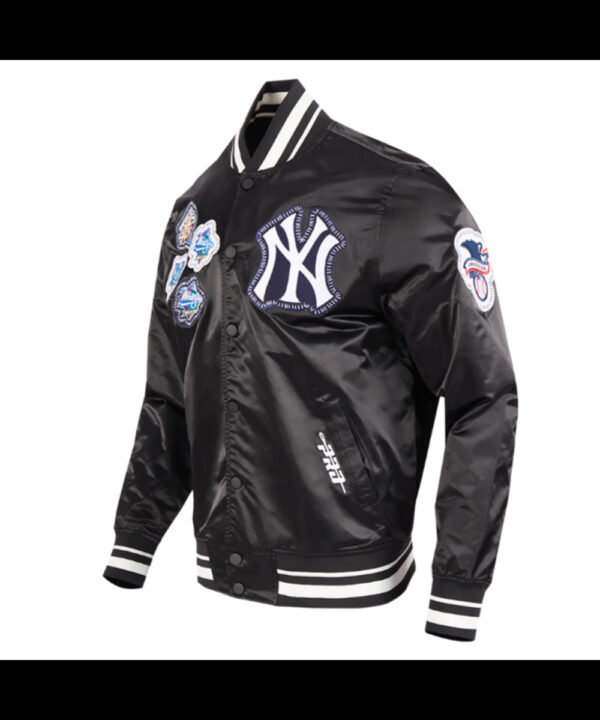 NY Yankees Diy Pick Stitch Classic Rib Satin Jacket